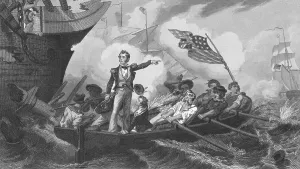 Historical Naval Battles Drucke: Oliver H. Perry Commanding Forces