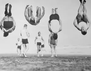 olympisches Team trainiert