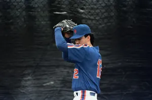Ron Darling übt