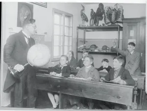 Berlin Germany History Drucke: School Instructor Teaching a Class