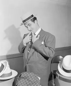 Summer Hat Drucke: Sid Caesar with Hands in his Pockets