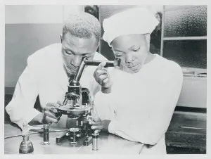 Medical Education Drucke: Student Learning How to Use a Microscope