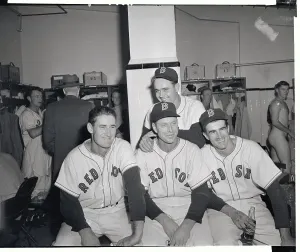 Professional Sports Teams Drucke: Ted William With Teamates