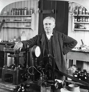 Thomas Edison im Laboratorium