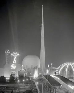 NYC Landmarks Drucke: The Trylon and Perisphere