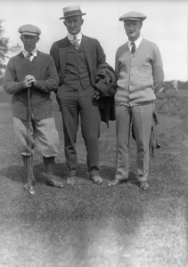 Historic Sports Photography Drucke: Ty Cobb and Others Play Golf