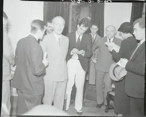 Upton Sinclair Being Interviewed