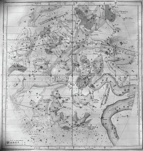 Astrology Illustration Drucke: Chart Of Constellations