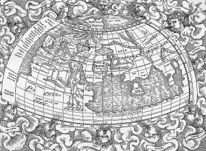 Ancient World Map Drucke: Map of the World Based on Ptolemy