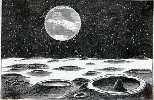 Space Exploration Artwork Drucke: Part Of The Surface Of The Moon