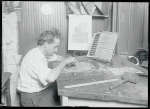 Artisan Craftsmanship Drucke: Workman Etching Notes