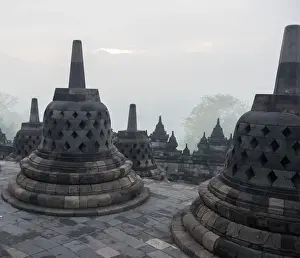 Buddhist Monument Drucke: Borobudur