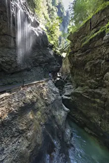 Breitachklamm Gorge Drucke: Breitachklamm gorge in Oberstdorf, Kleinwalsertal, Allgau