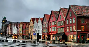 Bryggen Norway Drucke: Bryggen