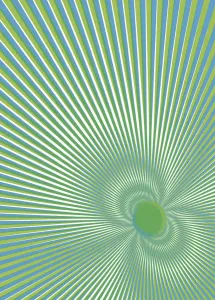 Komposition aus geometrischen Formen in pastellfarbenem Farbspektrum
