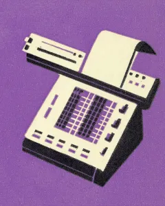 Captivating Pop Art Illustrations Drucke: Adding Machine