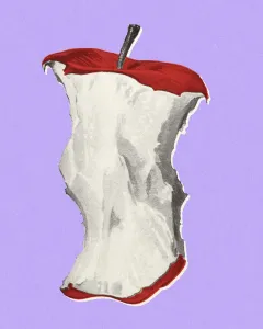 Healthy Food Nutrition Drucke: Apple Core