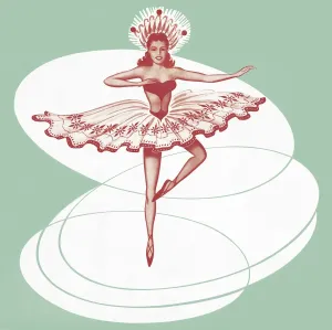 Ballett-Tänzerin in Eindrucksvoller Pose