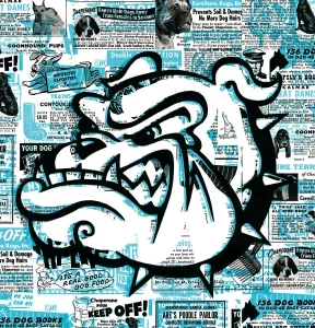 Porträtkunst Drucke: Ein Bild eines Bulldoggen