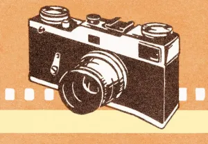 Colorful Background Artwork Drucke: Camera