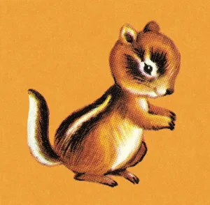 Ein Chipmunk im Wald