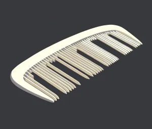 Colored Background Art Drucke: Comb with Missing Teeth