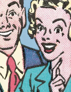 Adult Art Illustrations Drucke: Conversation