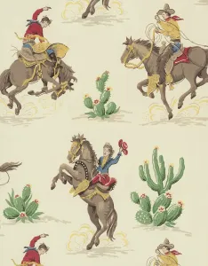 Wild West Art Drucke: Cowboy Pattern