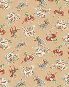 Cowboy Horseback Riding Drucke: Cowboy Pattern