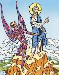 Der Teufel und Jesu Christus