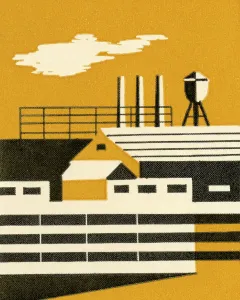Colorful Background Artwork Drucke: Factory