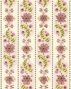 Colorful Background Art Drucke: Floral Pattern