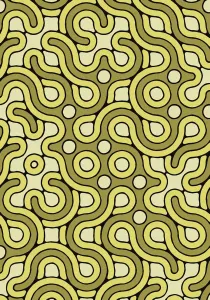 Abstract Background Designs Drucke: Green Pattern