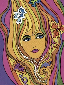 Groovy Girl - Faszinierende Kunst-Illustration