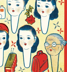 Pop Art Illustrations Drucke: Head pattern