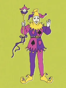 Vintage Clothing Illustrations Drucke: Jester