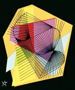 Geometric Pattern Designs Drucke: Line pattern