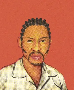 African Male Portraits Drucke: Man with cornrows