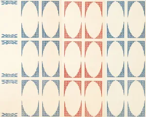 Abstract Circle Design Drucke: Oval pattern