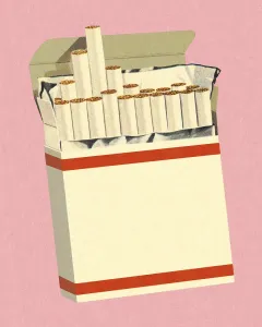 Healthcare Risks Of Smoking Drucke: Pack of Cigarettes