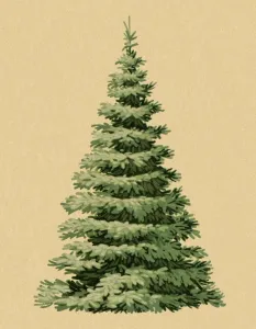 Captivating Pop Art Illustrations Drucke: Pine Tree