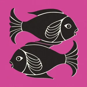 Colorful Fish Illustration Drucke: Pisces