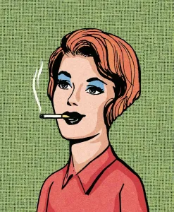 Pop Art Illustration Drucke: Redhead