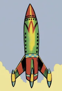 Ein atemberaubender Raketenstart