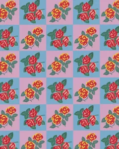 Vintage Floral Prints Drucke: Rose Pattern