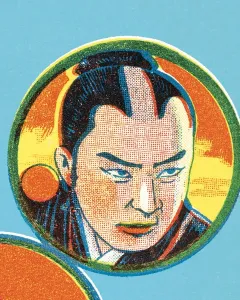 Samurai-Muster aus der japanischen Kunst