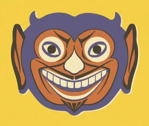 Single Object Artwork Drucke: Smiling Devil