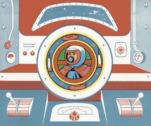 Space Art Illustrations Drucke: Spaceship Control Panel
