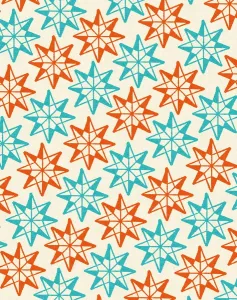 Fine Art Paintings Online Drucke: Star Pattern