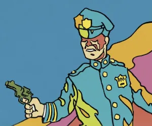 Stylisierter Polizist
